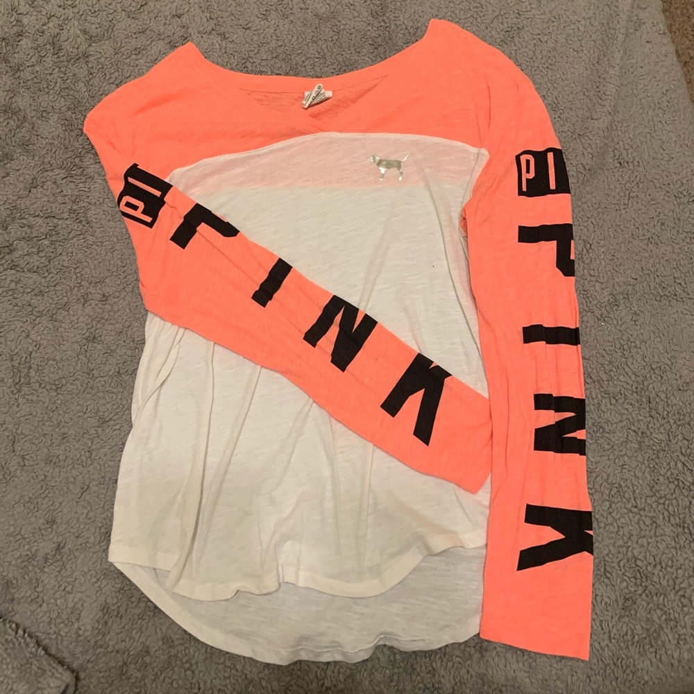 Pink long sleeved shirt